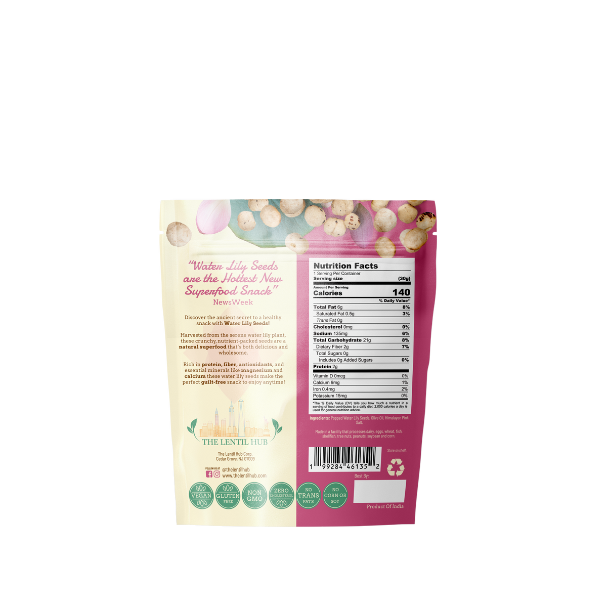 Popped Water Lily Seeds - Salted