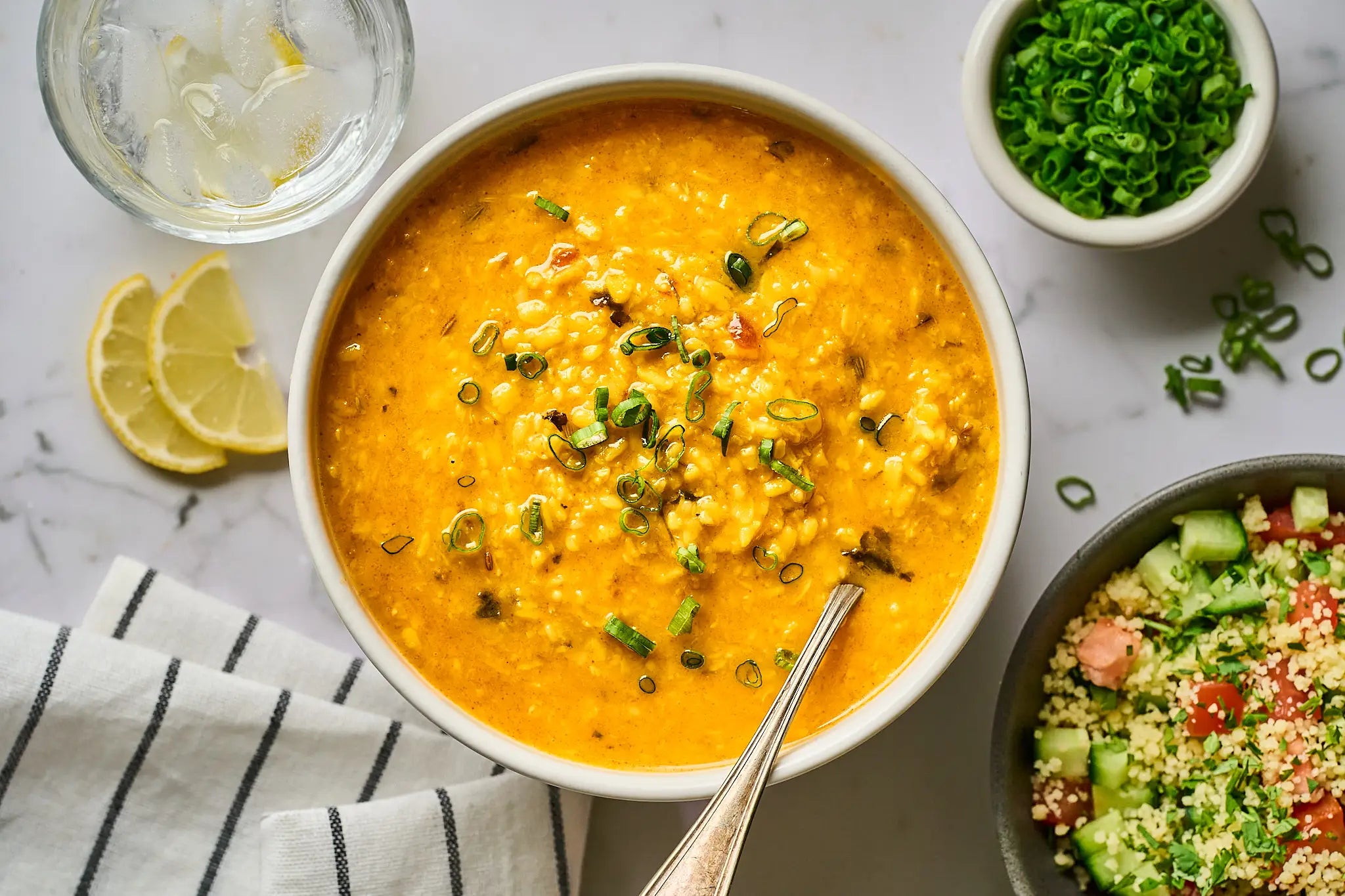 A bowl of No-Fuss Mung Mix stew