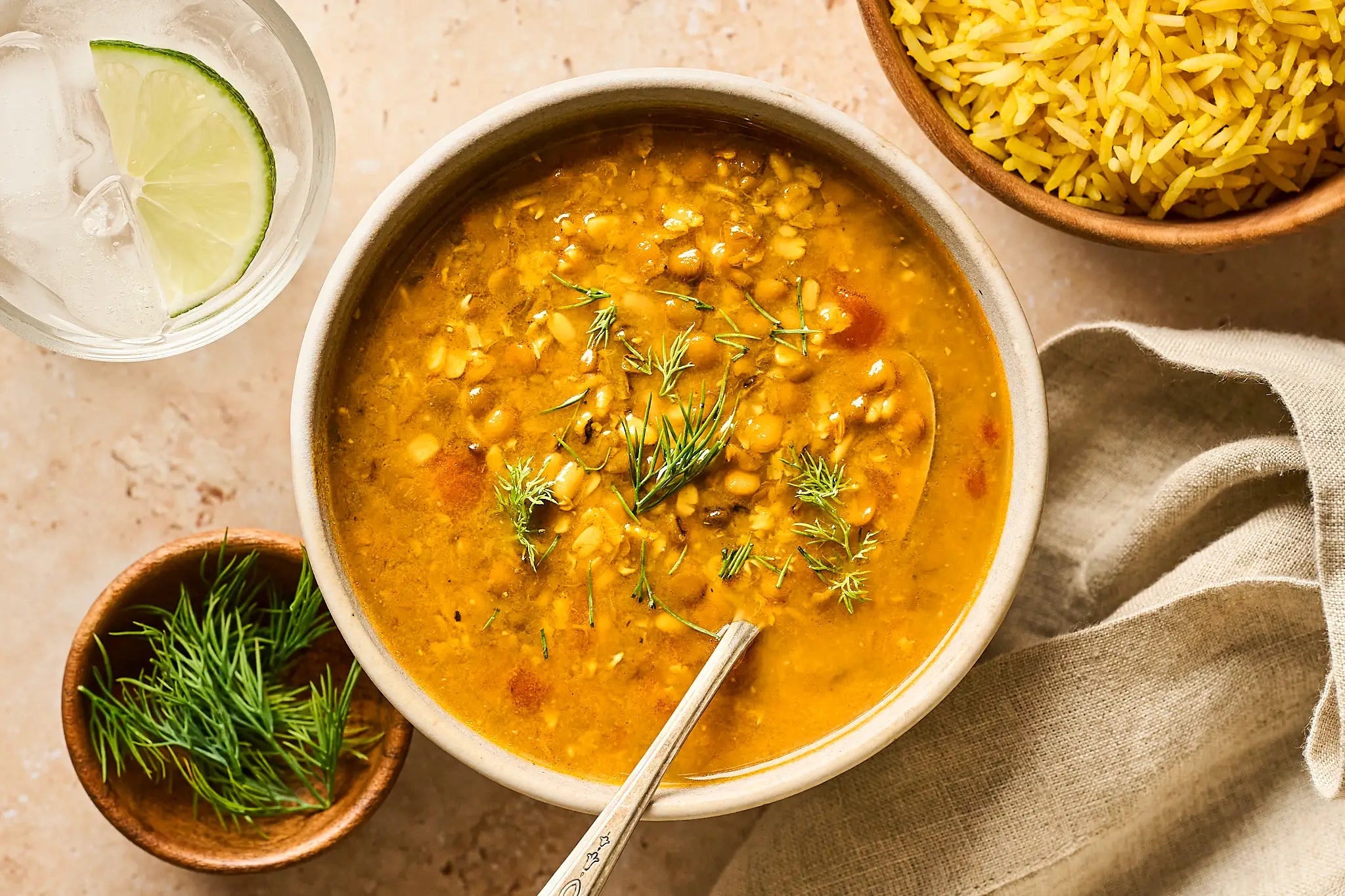 A bowl of No-Fuss Trinity Mix stew