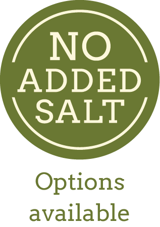 No added salt options available